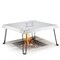 Stainless Steel Fire Pit Heat Deflector for Outdoor Fire Pits - Heat Shield Spreads Outward from Your Table Top Pit or Camping Stove